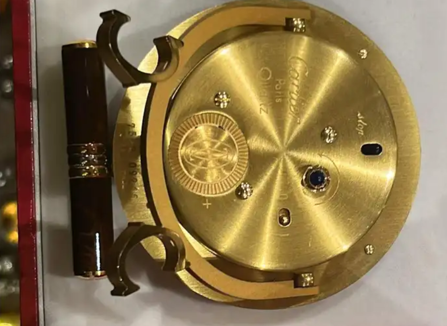 ساعة كارتير مكتبية جديدة CARTIER DESK CLOCK 1980s