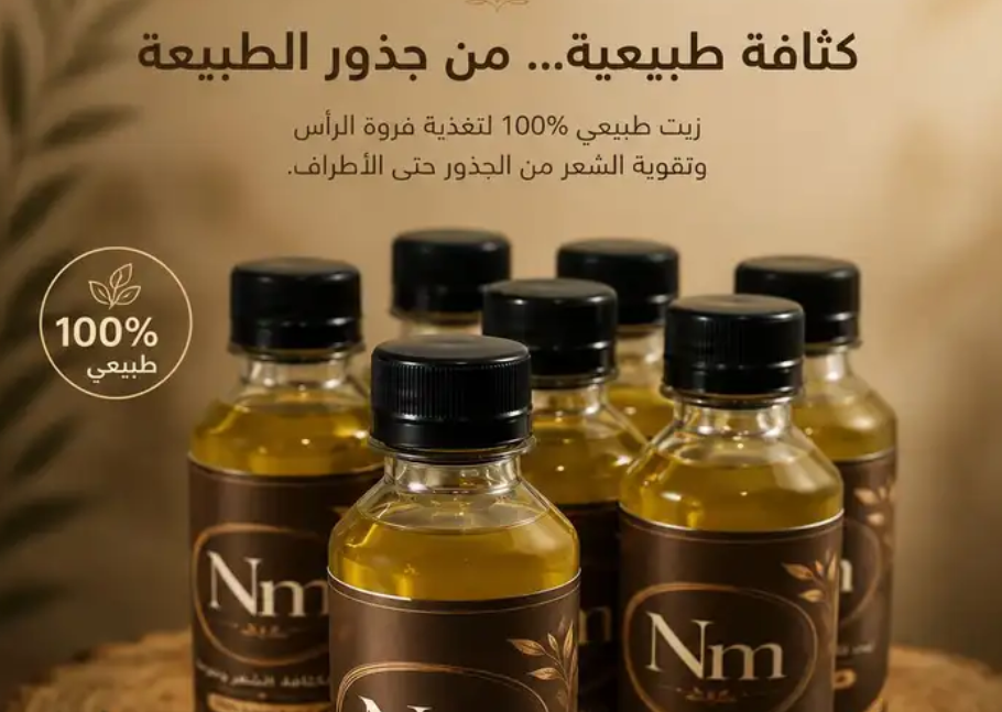 زيت Nm لكثافة الشعر ونعومته