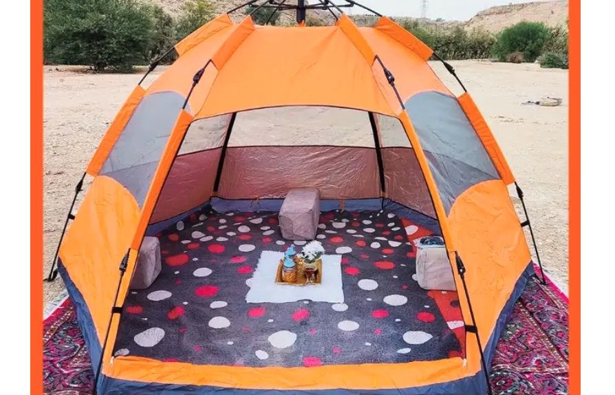 خيمة سداسيه من الخيام الكبيره شحن مجاني