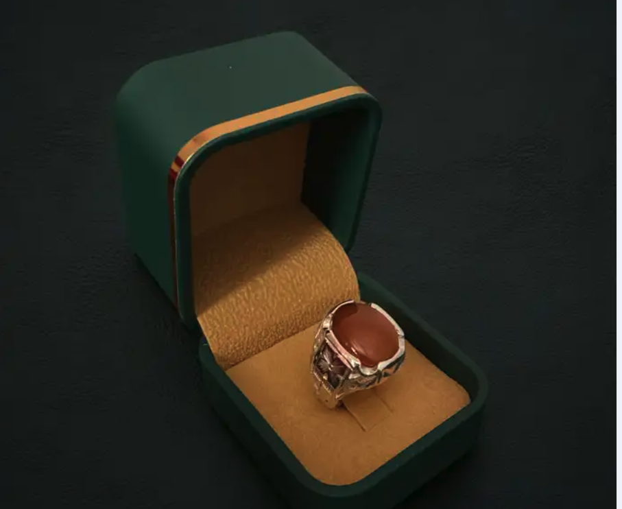 خواتم فضة عيار 925 رجالية ب احجار