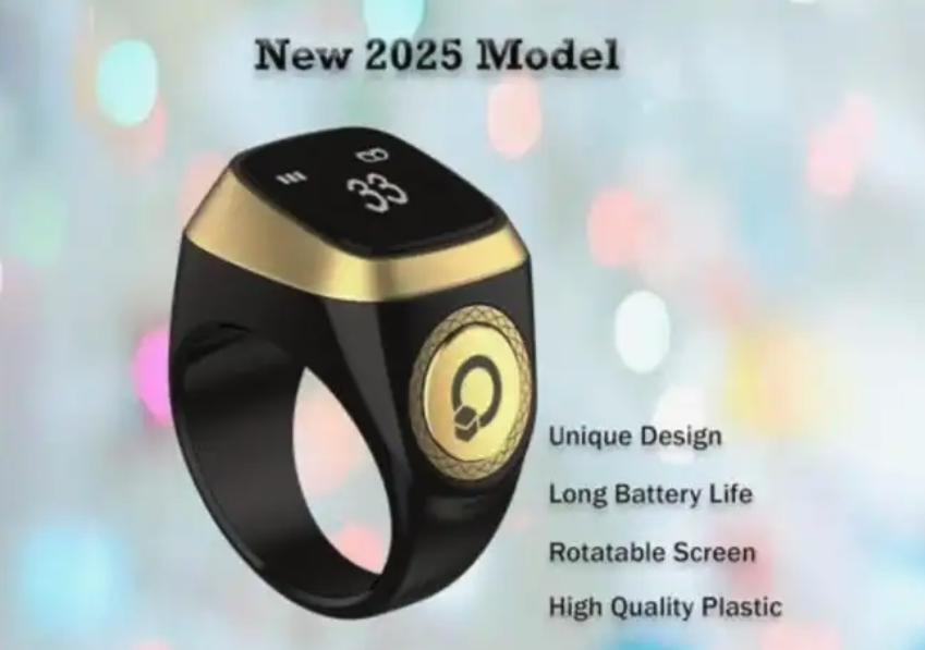 خاتم التسبيح الذكي ( الأصلي ) ب 45 ريال فقط حتى نفاذ الكمية