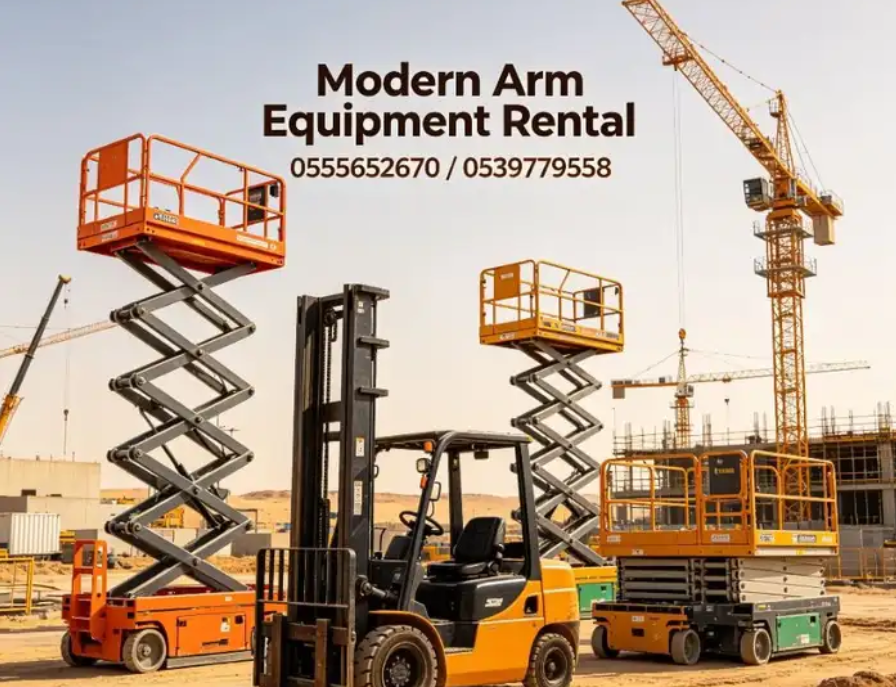 ايجار سيزر لفت scissor lift جده والرياض والدمام والمدينه