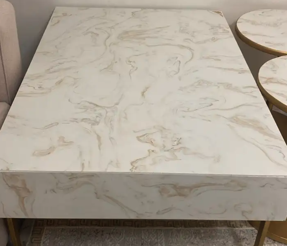 للبيع طاولات خدمة بديل رخام اخو الجديد طاولة و4 حبات خدمة