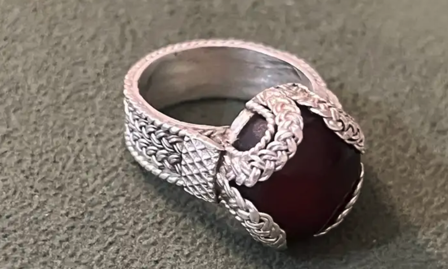 خاتم عقيق يماني اصلي فضة جودة عالية عيار 925