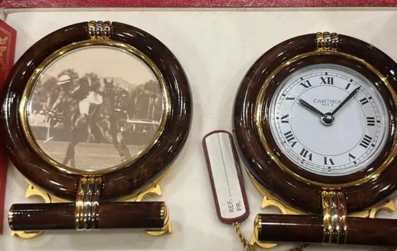 ساعة كارتير مكتبية جديدة CARTIER DESK CLOCK 1980s