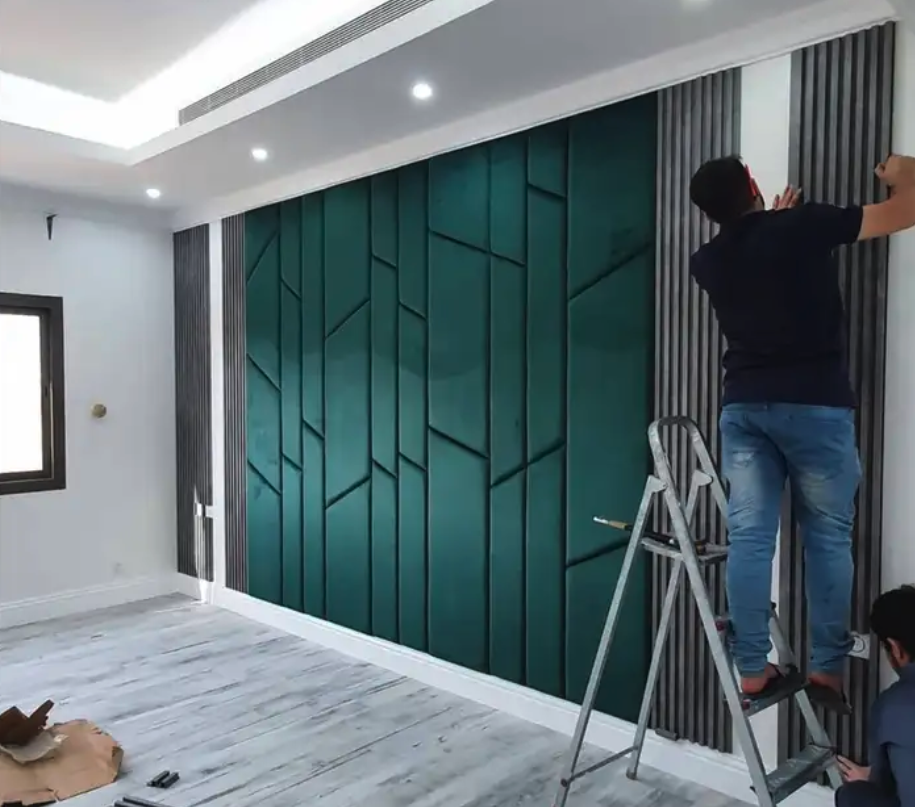 ديكورات ومقاولات تصاميم ناعمه وجميلة عوازل صوتيه ديكورات