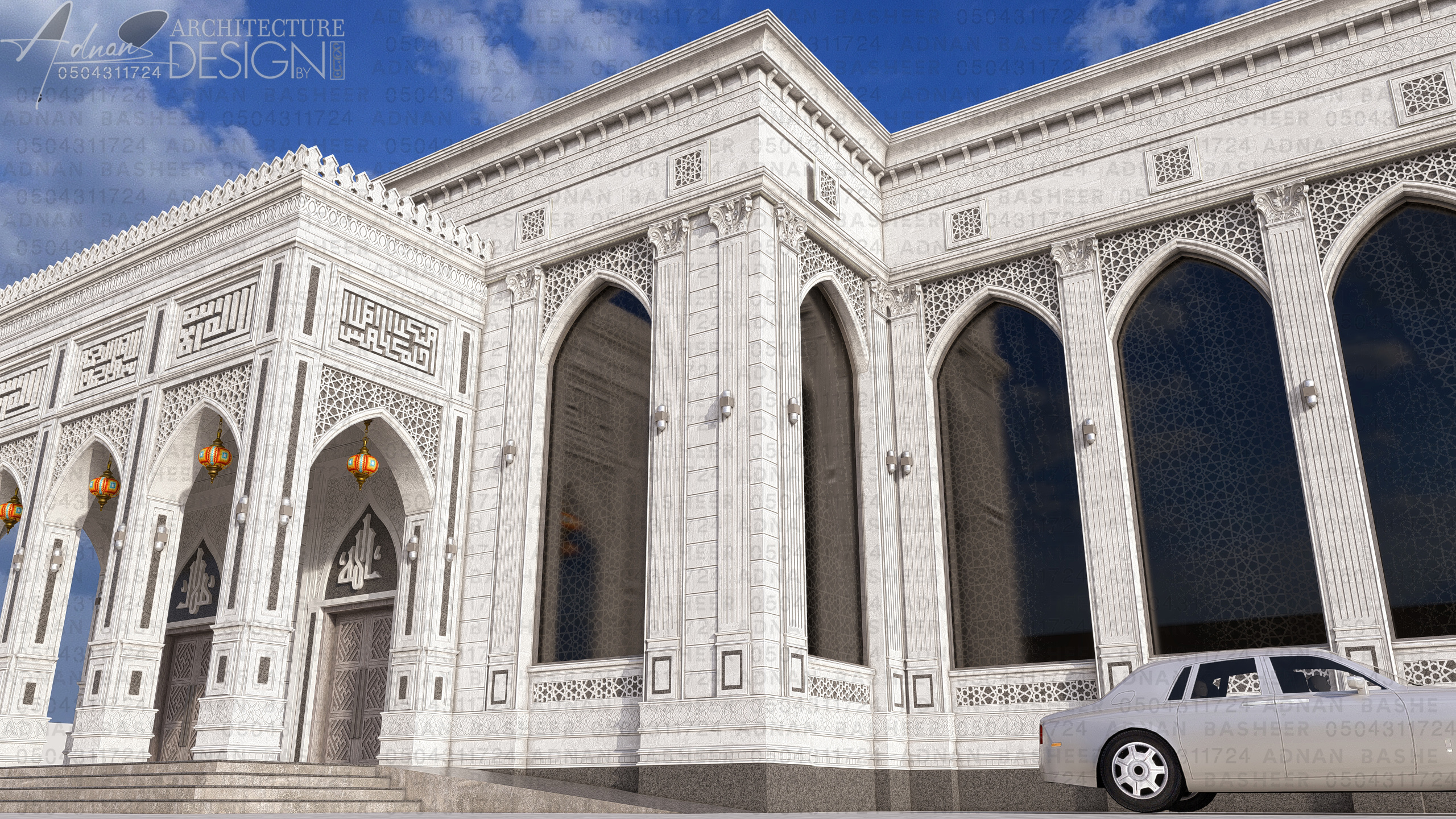 عرض تصميم واجهات ثلاثي الابعاد حجر بويه رخام مودرن حجازي 3D