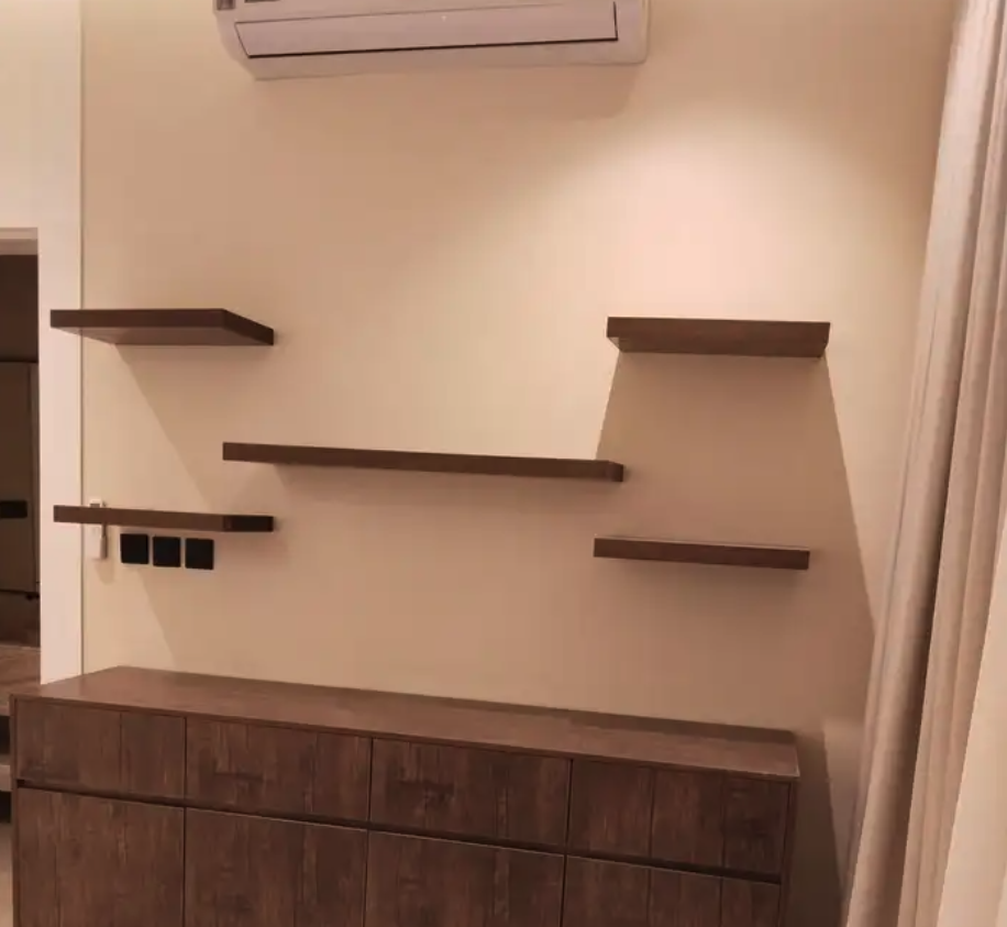 ركن كافي ارفف معلق مريا مدخل مع رف خدمات