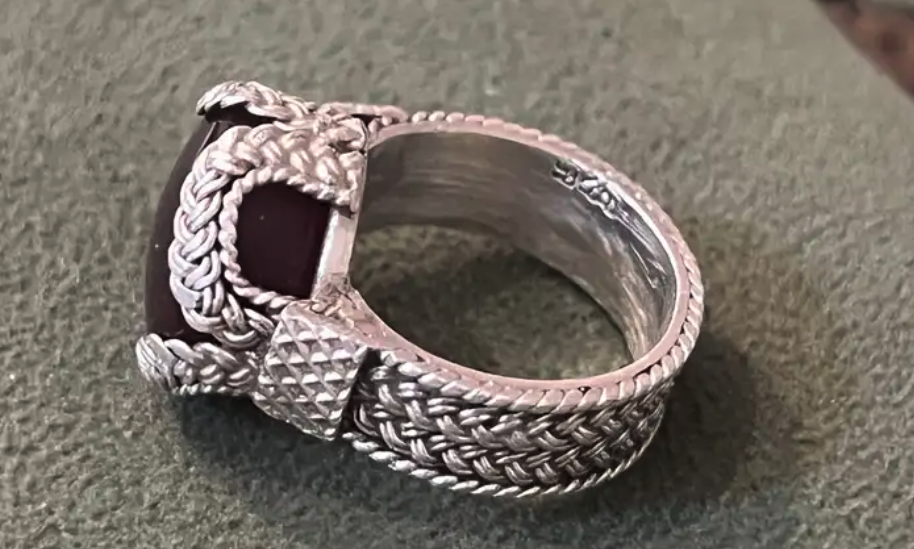 خاتم عقيق يماني اصلي فضة جودة عالية عيار 925