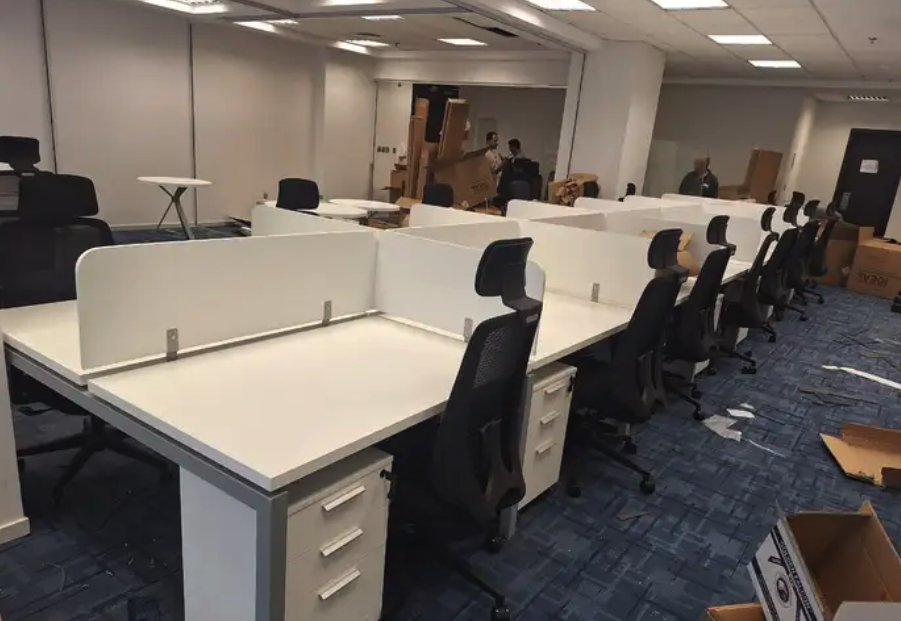 مودرن وحدة العمل مكتب مشتركة بارتيشن محطة العمل موظفين كرسي