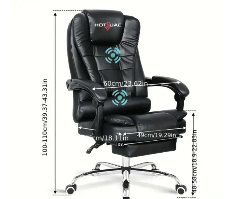 كرسي مساج مكتبي مريح للغاية لساعات الجلوس الطويلة