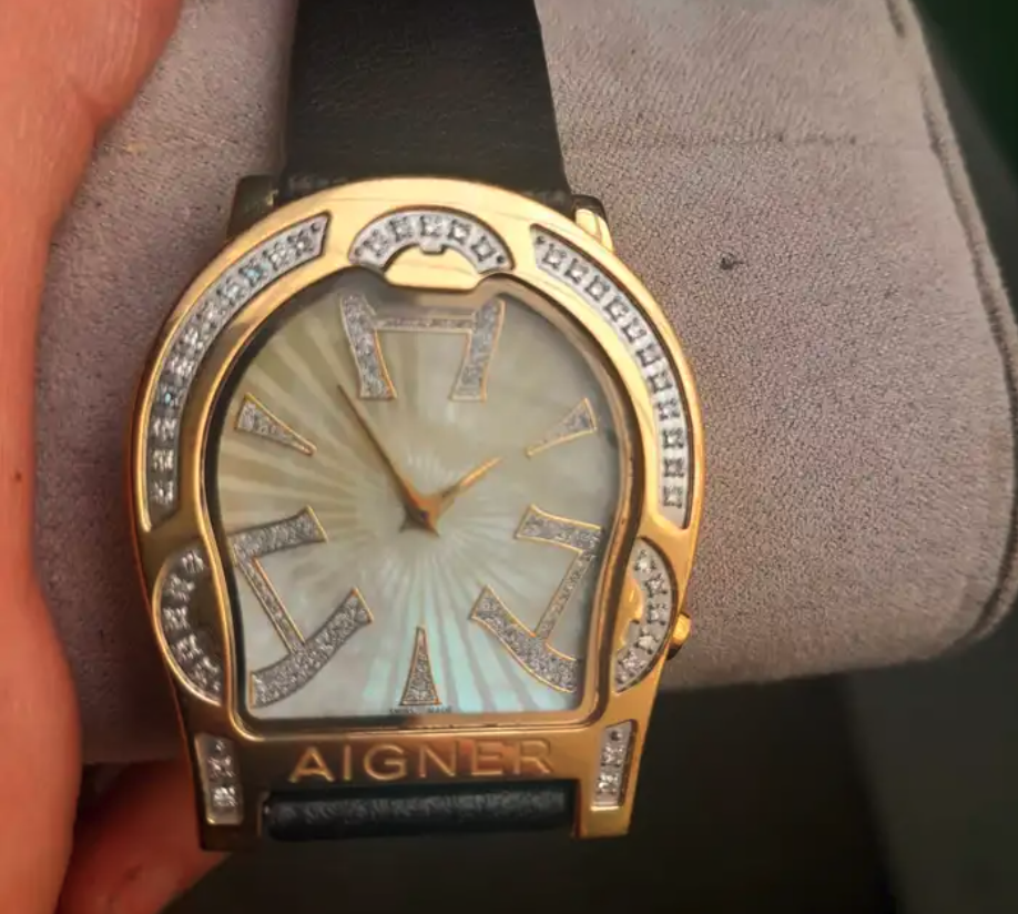 اجنر سويسري طلاء ذهب عار 18 فصوص دامند 42 فص برا غير الي جوا