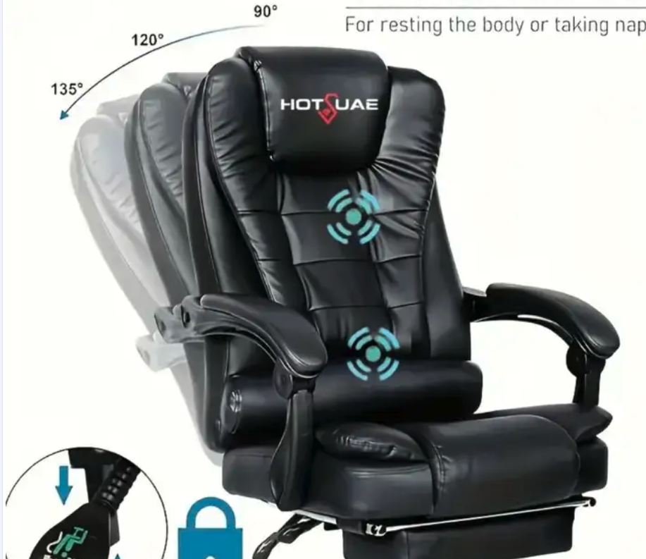 كرسي مساج مكتبي مريح للغاية لساعات الجلوس الطويلة