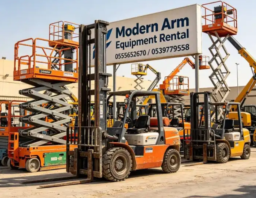 ايجار سيزر لفت scissor lift جده والرياض والدمام والمدينه