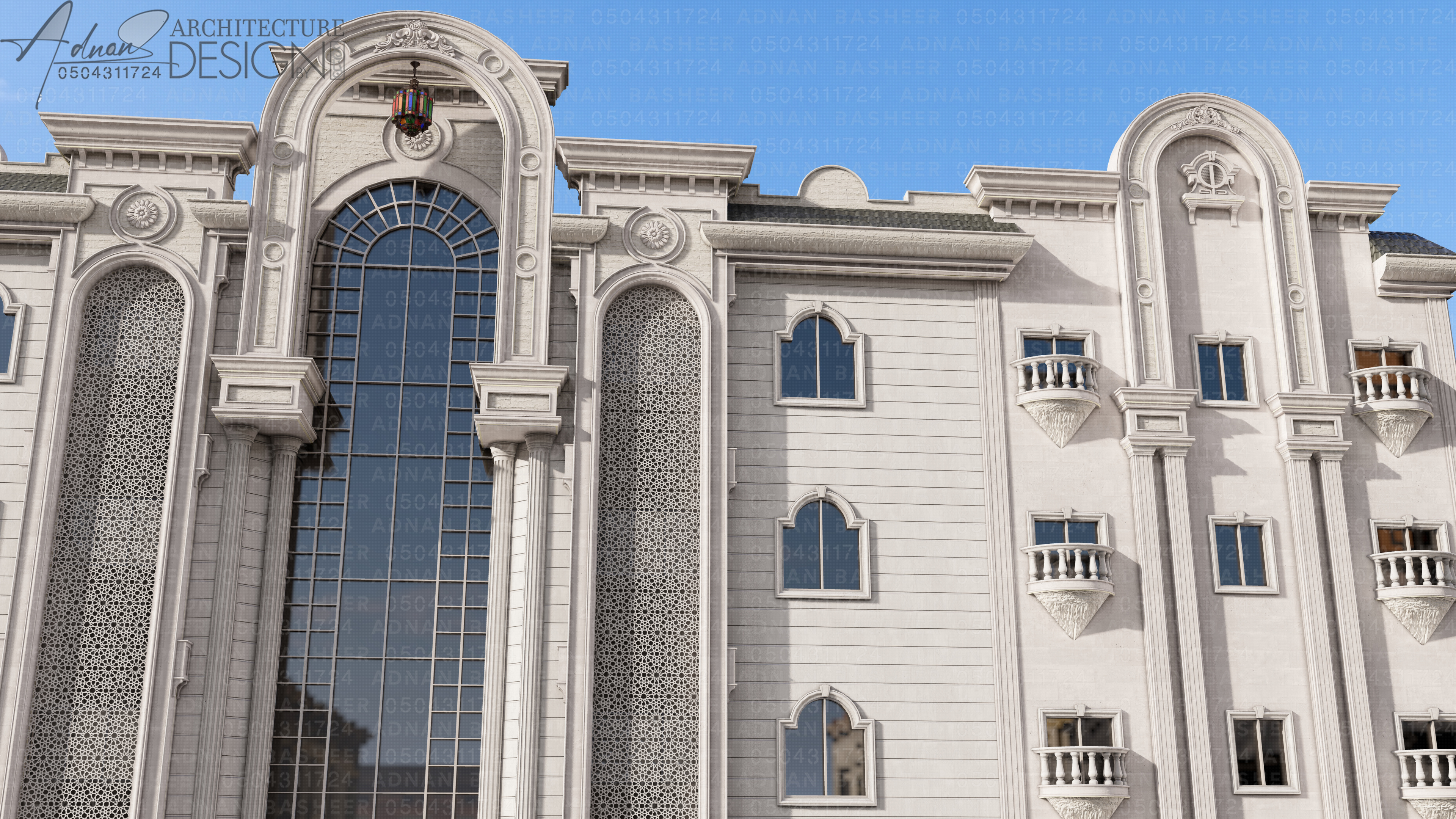 عرض تصميم واجهات ثلاثي الابعاد حجر بويه رخام مودرن حجازي 3D