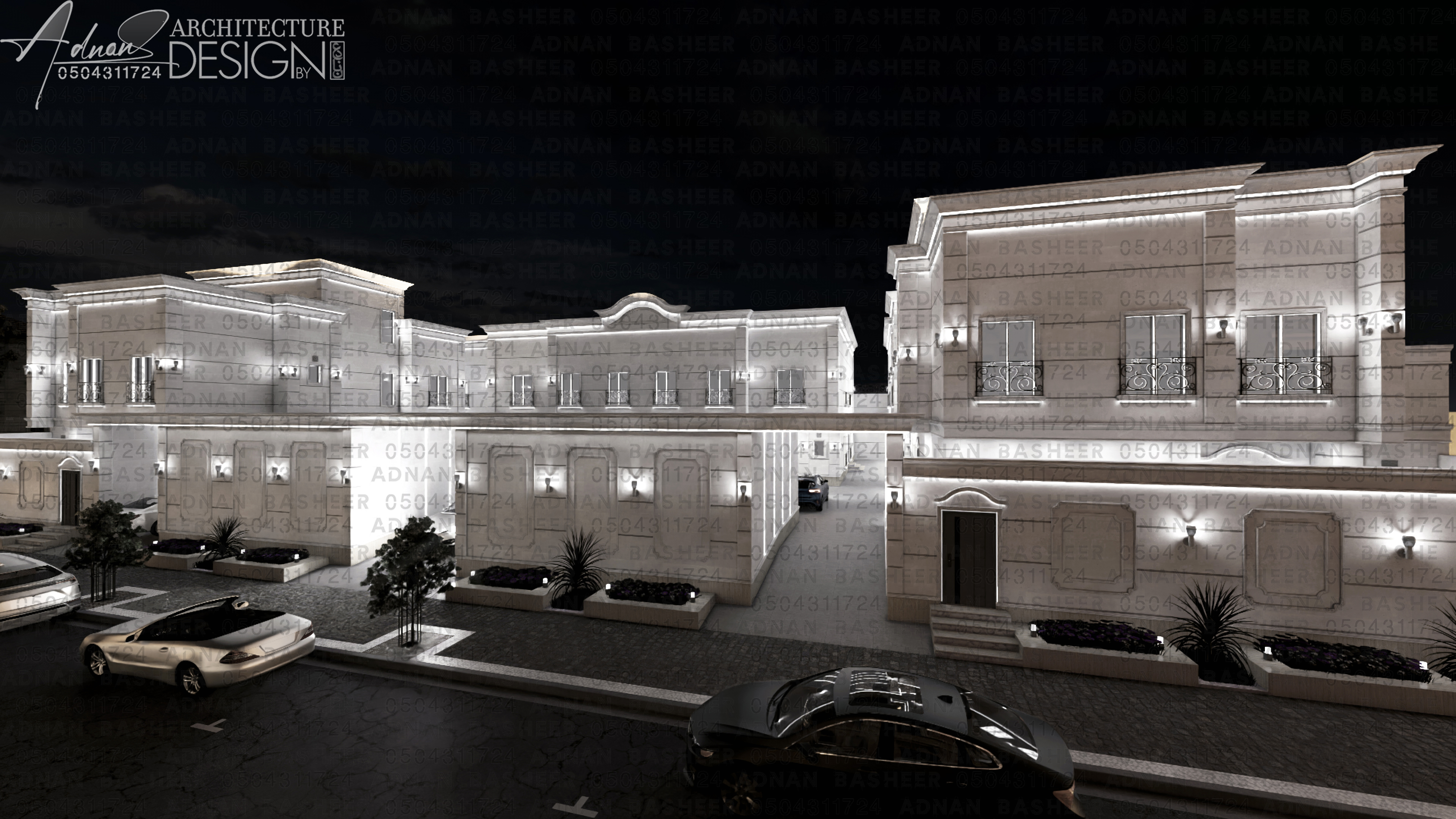 عرض تصميم واجهات ثلاثي الابعاد حجر بويه رخام مودرن حجازي 3D