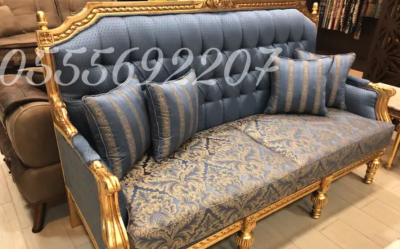 كنب ملكي مجالس قاعات افراح قصور خشب زان مفروشات