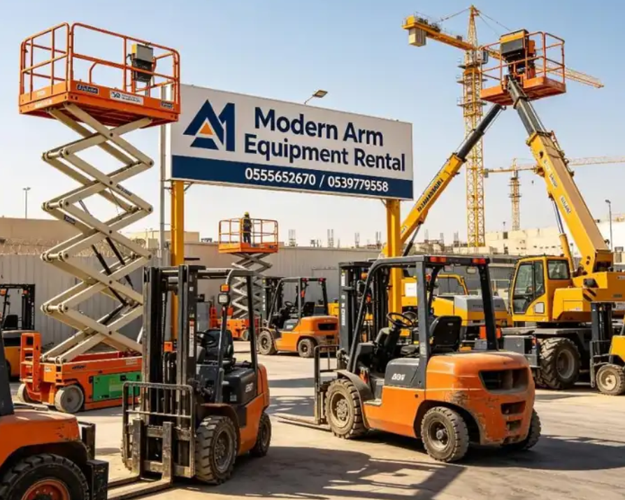 ايجار سيزر لفت scissor lift جده والرياض والدمام والمدينه